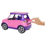 Mattel Barbie: Big City, Big Dreams Transforming Vehicle Playset, Pink 2-Seater SUV Reveals Stag GYJ25 887961972856