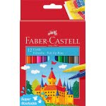 Faber-Castell Castle Felt Tip Pen 12 Cardboard Case 554201 4005405542014