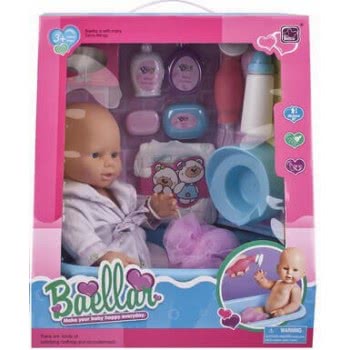 Toys-shop Choice Baellar Κούκλα Μωρό 38Εκ. Με Διάφορα Αξεσουάρ JO049360 5262088493609