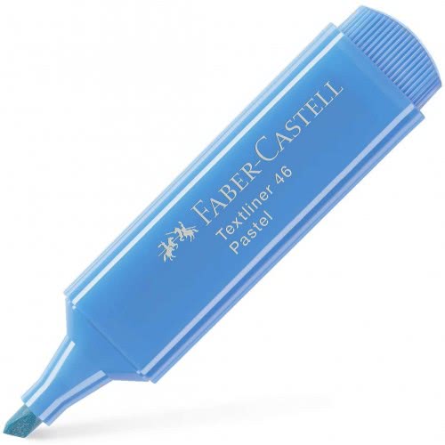 Faber-Castell Textliner 1546 Highlighter Pastel 3 Line Widths: 5 Mm, 2 Mm And 1 Mm Pastel Colour: Ultramarine Blue 154668 400540