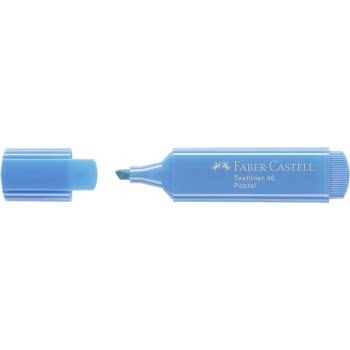 Faber-Castell Textliner 1546 Highlighter Pastel 3 Line Widths: 5 Mm, 2 Mm And 1 Mm Pastel Colour: Ultramarine Blue 154668 400540