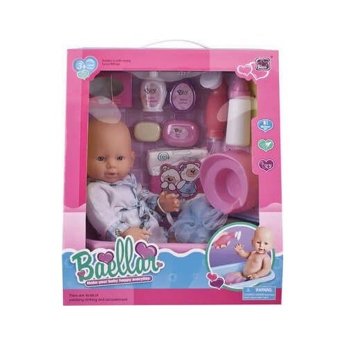 Toys-shop Choice Baellar Κούκλα Μωρό 38Εκ. Με Διάφορα Αξεσουάρ JO049360 5262088493609