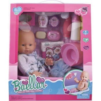 Toys-shop Choice Baellar Κούκλα Μωρό 38Εκ. Με Διάφορα Αξεσουάρ JO049360 5262088493609