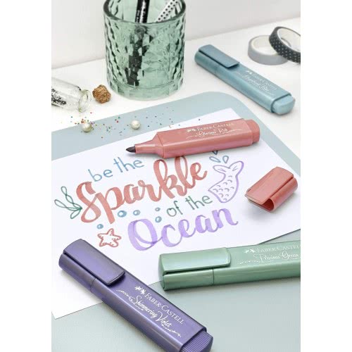 Faber-Castell Textliner Μεταλλικός Πράσινος - 1Τμχ 154639 4005401546399