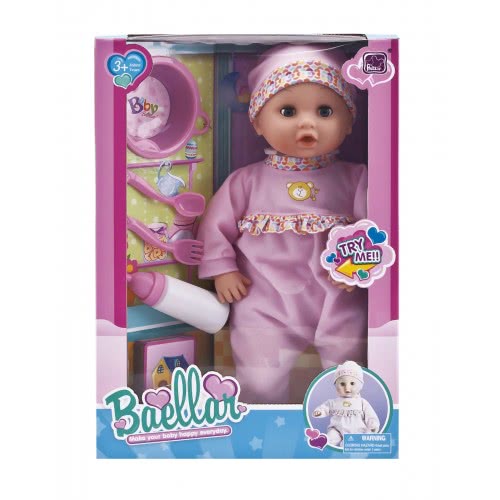 Toys-shop Choice ΚΟΥΚΛΑ 38Εκ. ΜΕ ΣΕΤ ΦΑΓΗΤΟΥ 15 Ίντσες Baby Doll Set JO049364 5262088493647