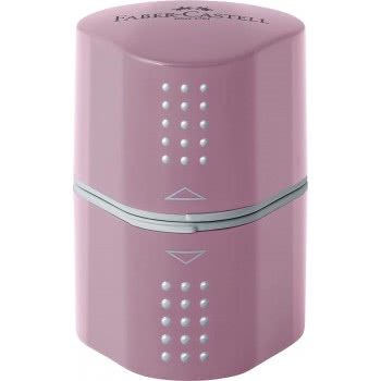 Faber-Castell Grip Roze Shadow Τριπλή Ξύστρα Βαρελάκι 183804 4005401838043