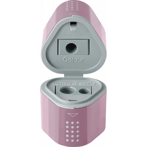Faber-Castell Grip Roze Shadow Τριπλή Ξύστρα Βαρελάκι 183804 4005401838043