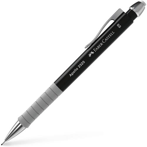 Faber-Castell Apollo Μηχανικό Μολύβι 0.5Mm Με Γόμα Black - Μαύρο 232520 / 232504 6933256639929