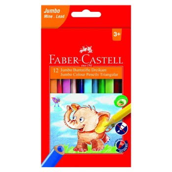 Faber-Castell 116501 Triangular  Coloured Pencil (Pack Of 12) RR116501 8991761312360