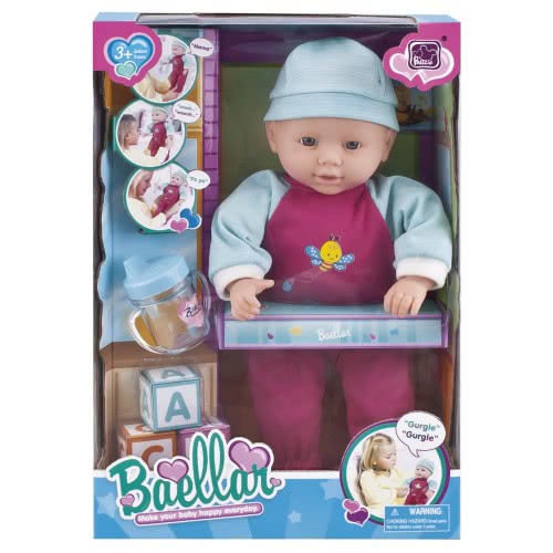 Toys-shop Choice Baellar Κούκλα Μωρό 36Εκ. Με Διάφορα Αξεσουάρ JO049370 5262088493708