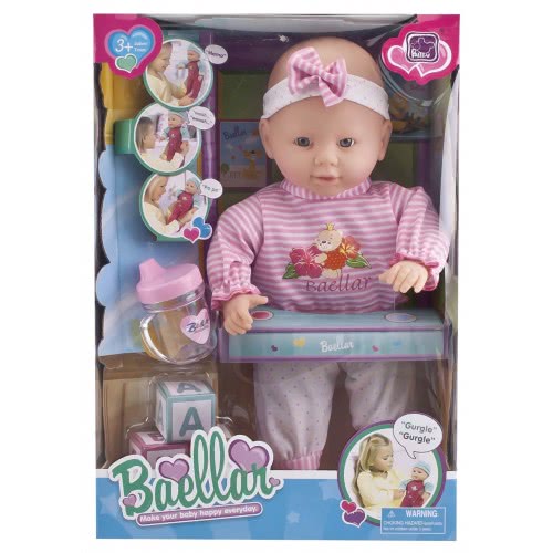 Toys-shop Choice Baellar Κούκλα Μωρό 36Εκ. Με Διάφορα Αξεσουάρ JO049370 5262088493708