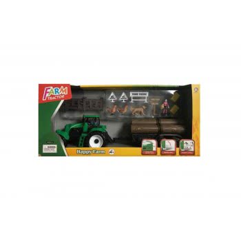 Toys-shop Choice Friction Farm Tractor With Trailor And Accessories 36Cm JA095864 6990521958642