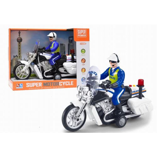 Toys-shop Choice Friction Police Μοτοσυκλέτα Αστυνομίας Με Φώτα Και Ήχους JA096525 6990521965251