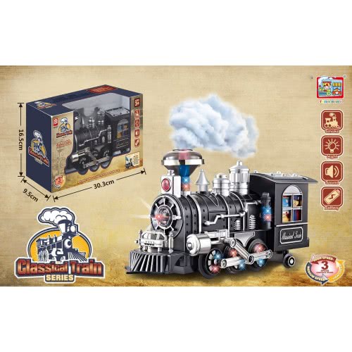 Toys-shop Choice Τρενάκι Ατμομηχανή Μπαταρίας Με Ήχους, Φως Και Καπνό JB065348 6990521653486