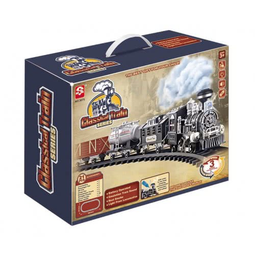 Toys-shop Choice B/O Railway Train With Light And Music JB065351 6990521653516