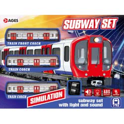 Toys-shop Choice Τρένο Metro Με Σιδηρόδρομο Μπαταρίας Με Φως Και Ήχους JB065537 6990521655374