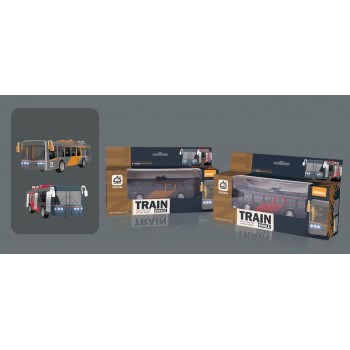 Toys-shop Choice Pull Back Μεταλλικό Λεωφορείο Die-Cast Με Κίνηση, Φώτα Και Ήχο 1Τεμ JC100191 6990521001911