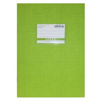 A&G PAPER Τετράδιο Καρφίτσα Β5 (17Χ24) Linen Ριγέ 50 Φύλλα Λαχανί 26744 5205616267440