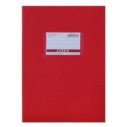 A&G PAPER Τετράδιο Καρφίτσα Β5 (17Χ24) Linen Ριγέ 50 Φύλλα Κόκκινο 26745 5205616267457