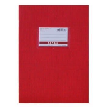 A&G PAPER Τετράδιο Καρφίτσα Β5 (17Χ24) Linen Ριγέ 50 Φύλλα Κόκκινο 26745 5205616267457