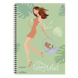 A&G PAPER Τετράδιο Σπιράλ Β5 3Θ 90Φ Fairytale 29174 5205616291742