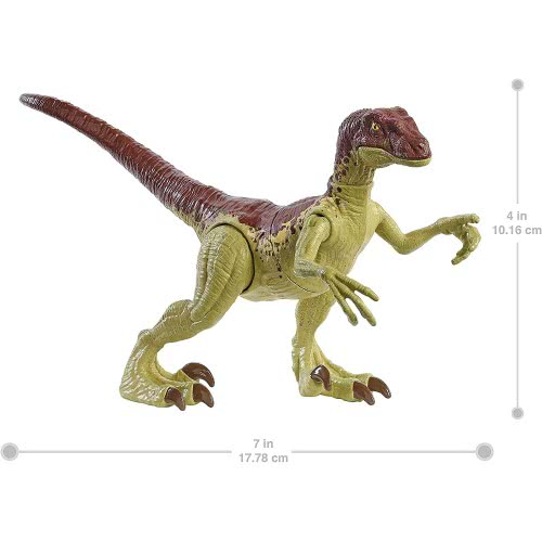 Mattel Jurassic World Βασικές Φιγούρες Δεινοσαύρων Με Σπαστά Μέλη - Velociraptor GWN31 / GWN32 887961943887