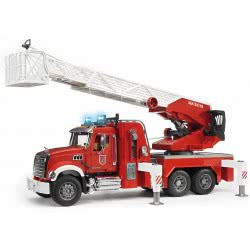 bruder Mack Granite Fire Engine With Slewing Ladder And Water Pump 02821 4001702028213