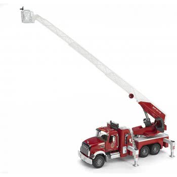 bruder Mack Granite Fire Engine With Slewing Ladder And Water Pump 02821 4001702028213
