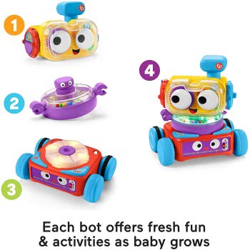 Mattel Training Robot 4 In 1 - Multilingual Version HCK43 194735012121