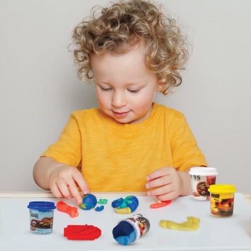 As company Dough Pot With 2 Dough Colors And 3D Cap Foldable Cutter 100Gr For Ages 3+ 1045-03542 5203068035426