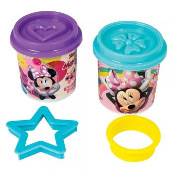 As company Dough 2 Pots With 3D Caps And 2 Cutters 228Gr For Ages 3+ 1045-03548 5203068035488
