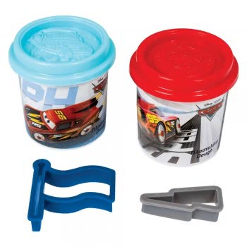 As company Dough 2 Pots With 3D Caps And 2 Cutters 228Gr For Ages 3+ 1045-03551 5203068035518