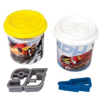 As company Dough 2 Pots With 3D Caps And 2 Cutters 228Gr For Ages 3+ 1045-03551 5203068035518