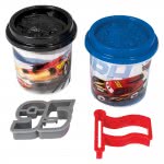 As company Dough 2 Pots With 3D Caps And 2 Cutters 228Gr For Ages 3+ 1045-03551 5203068035518
