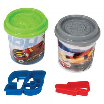 As company Dough 2 Pots With 3D Caps And 2 Cutters 228Gr For Ages 3+ 1045-03551 5203068035518
