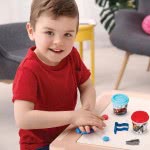 As company Dough 2 Pots With 3D Caps And 2 Cutters 228Gr For Ages 3+ 1045-03551 5203068035518