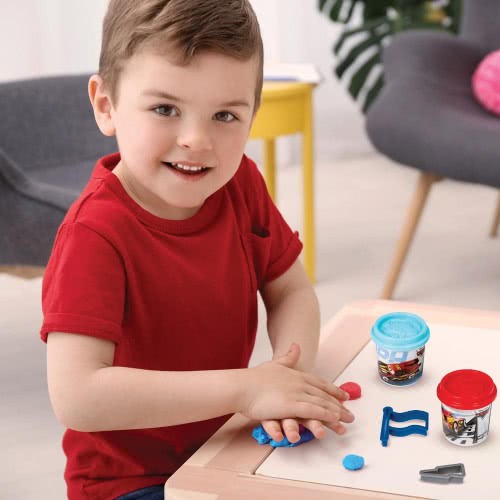 As company Dough 2 Pots With 3D Caps And 2 Cutters 228Gr For Ages 3+ 1045-03551 5203068035518