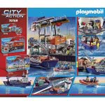 Playmobil City Action Cargo Ship With Boat, Floats, For Children Ages 4+ 70769 4008789707697