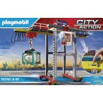 Playmobil City Action Electric Cargo Crane With Container, Built-In Motor, For Children Ages 4+ 70770 4008789707703