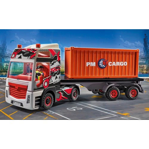Playmobil City Action Truck With Cargo Container, Rc-Compatible, For Children Ages 4+ 70771 4008789707710