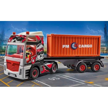 Playmobil City Action Truck With Cargo Container, Rc-Compatible, For Children Ages 4+ 70771 4008789707710