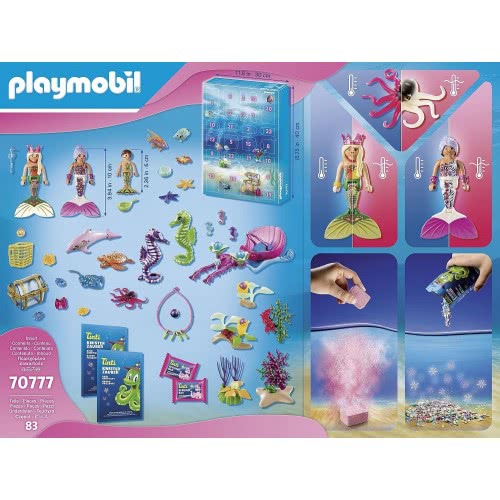 Playmobil Magic Magical Mermaids Advent Calendar With Colour-Chaning Bubble Bath 70777 4008789707772
