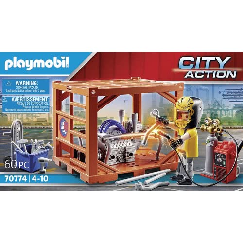 Playmobil City Action Κατασκευαστής Container 70774 4008789707741