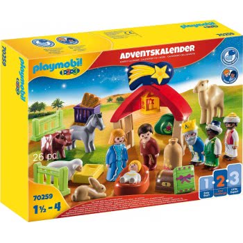 Playmobil 1.2.3 Christmas Manger Advent Calendar For 18+ Months 70259 4008789702593