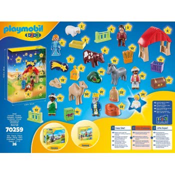 Playmobil 1.2.3 Christmas Manger Advent Calendar For 18+ Months 70259 4008789702593