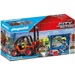 Playmobil City Action Forklift With Freight, For Children Ages 4+ 70772 4008789707727
