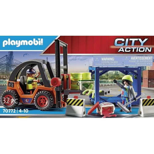 Playmobil City Action Forklift With Freight, For Children Ages 4+ 70772 4008789707727