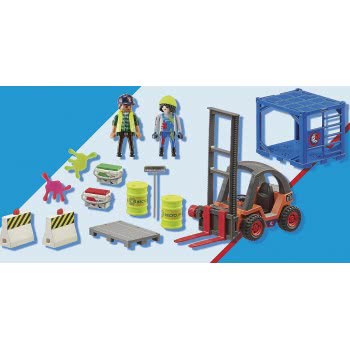 Playmobil City Action Forklift With Freight, For Children Ages 4+ 70772 4008789707727