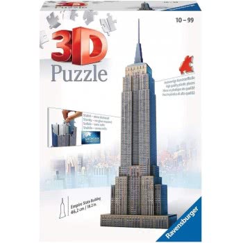 Ravensburger Παζλ 3D 216Τμχ Empire State Building 12553 4005556125531