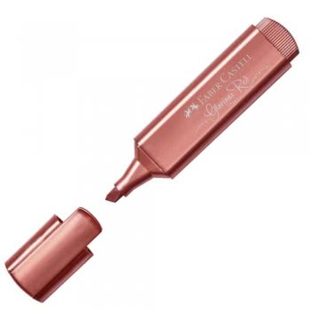 Faber-Castell Μαρκαδόρος Υπογραμμίσεως Red Μetallic Textliner Μεταλλικός Κόκκινος 154673 4005401546733